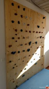Boulderwand / Kletterwand fertig