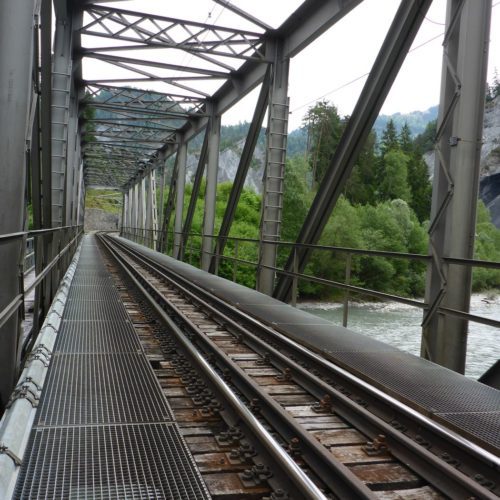 Stahlbrücke Rheinschlucht