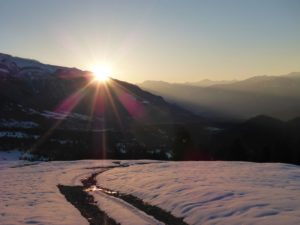 Sonnenaufgang Flimserstein