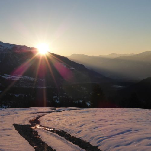 Sonnenaufgang Flimserstein