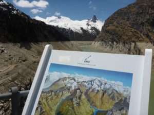 Panorama mit Rheinwaldhorn (ganz links) und Zerfreilahorn rechs