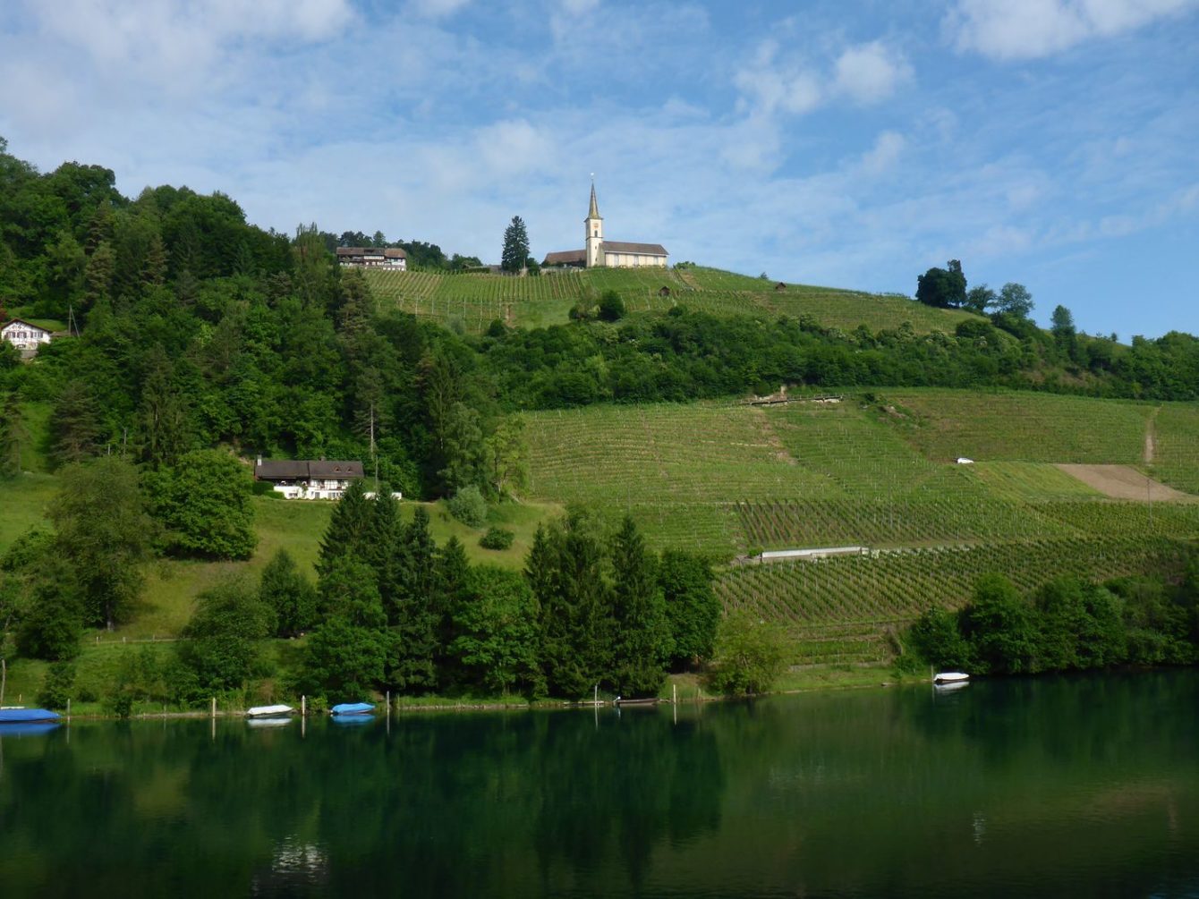 Rüdlingen und Kirche Buchberg