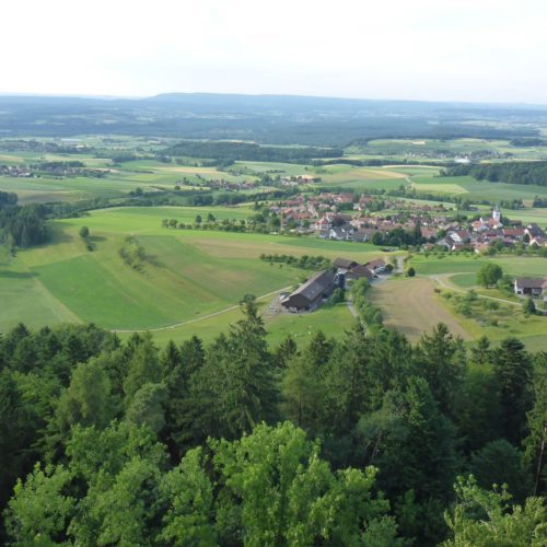 Ausblick Richtung Buch am Irchel und Weinland