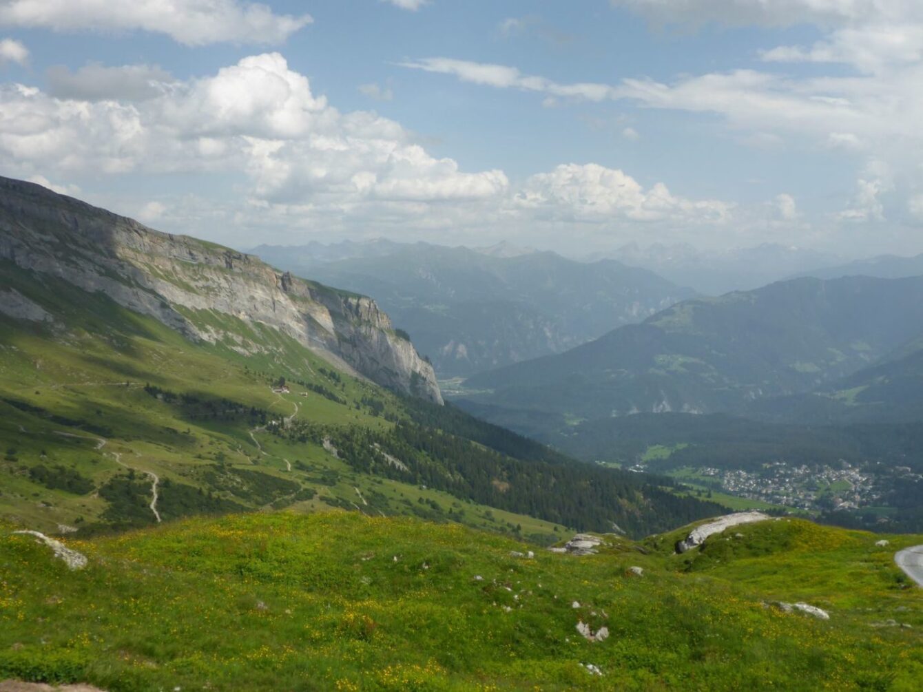 Ausblick nach Flims und Reichenau