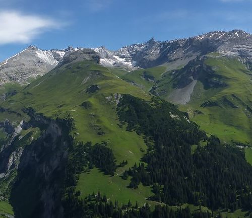 Panorama Bargis mit Tristelhorn und Ringelspitze