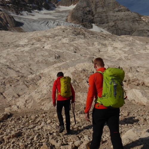 Aufstieg zum Gletscher