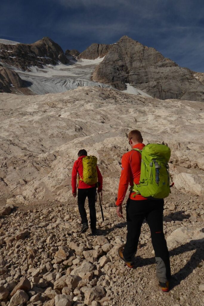 Aufstieg zum Gletscher