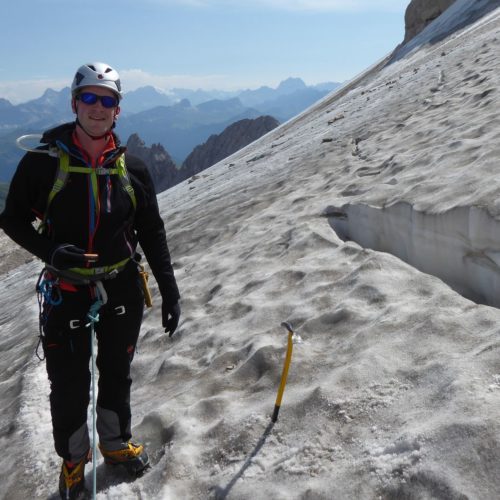 Vor der Spaltenquerung