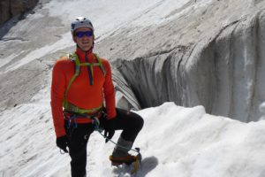 Auf dem Marmolada Gletscher