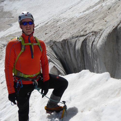Auf dem Marmolada Gletscher