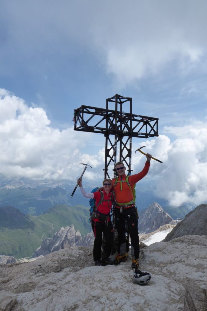 Gipfelerfolg Claudia & Toby Marmolada