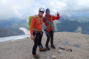 Erich und Toby nach dem Gipfelerfolg