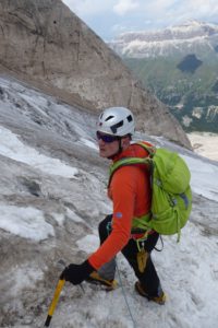 Abstieg auf dem Gletscher