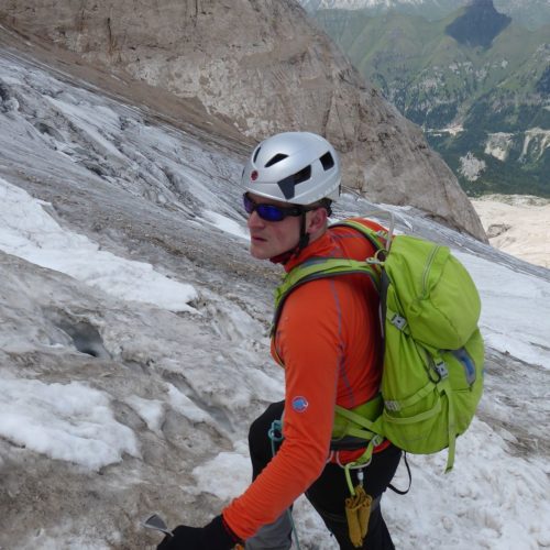 Abstieg auf dem Gletscher