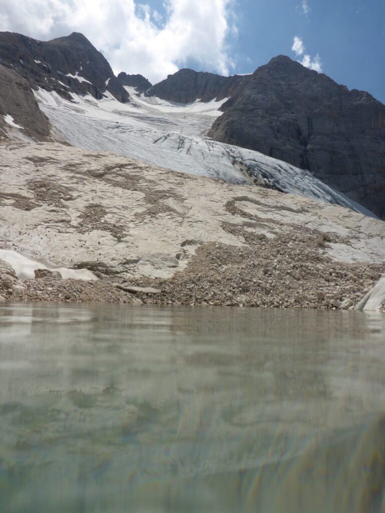Gletschersee und Marmolada