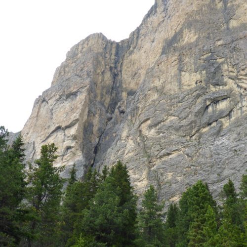 Unsere Route rechts der Rinne