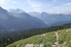Aussicht Richtung Marmolada