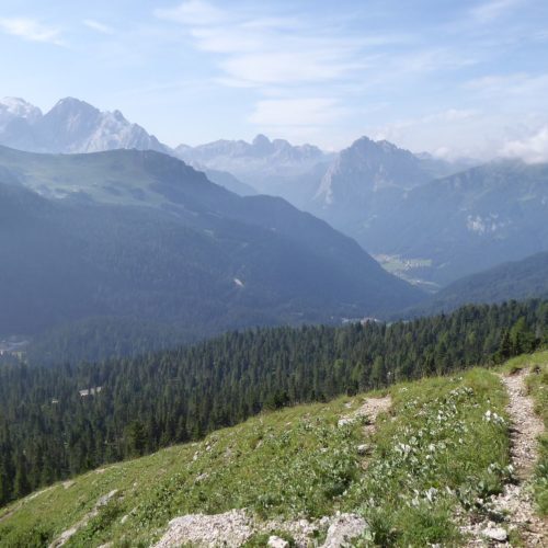 Aussicht Richtung Marmolada