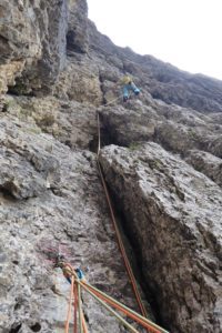 Dritte Seillänge Rossi-Tomasi