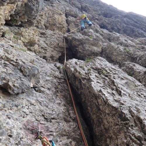 Dritte Seillänge Rossi-Tomasi