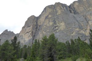 Route rechts von der Rinne