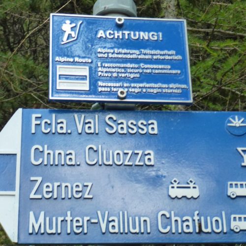 Abzweigung Val Müschauns