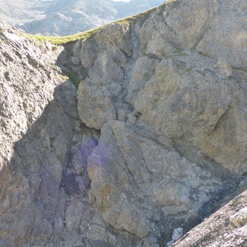 Kurze "Kletterstelle"