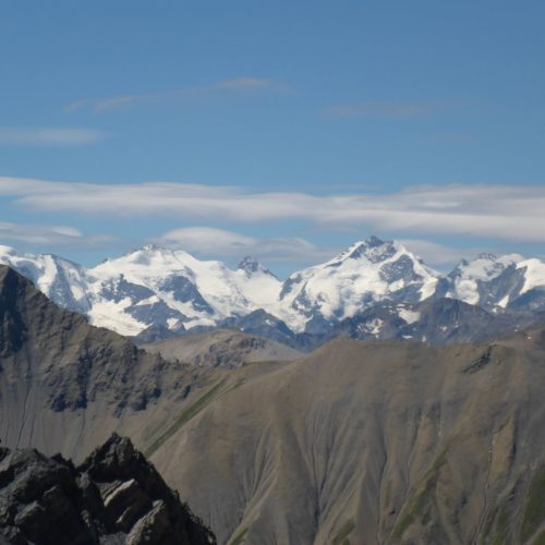 Piz Palü, Bellavista, Bernina, Morteratsch (v.l.n.r)