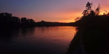 Sonnenuntergang Rüdlingen