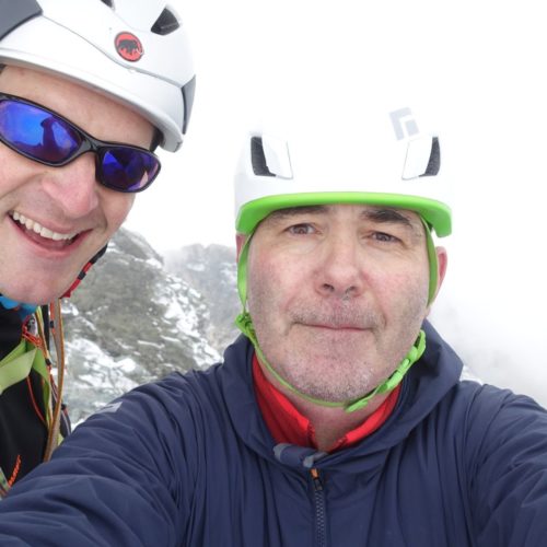 Gipfelselfie Hans-Peter und Toby