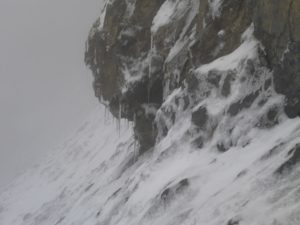 Eiszapfen am Ringel-Mittelgrat