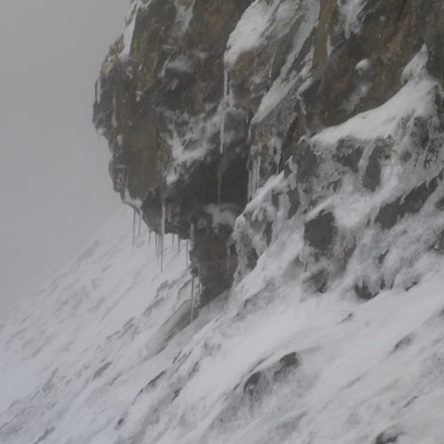 Eiszapfen am Ringel-Mittelgrat
