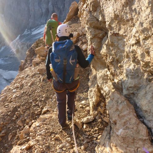 Mitteltraverse in der Gelbwand