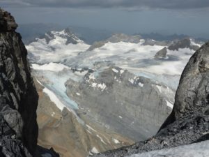 Panorama vom Piz Russein: Hüfifirn, Clariden