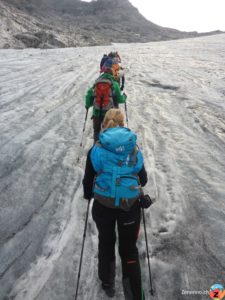 Unsere Seilschaft auf dem Glärnischfirn