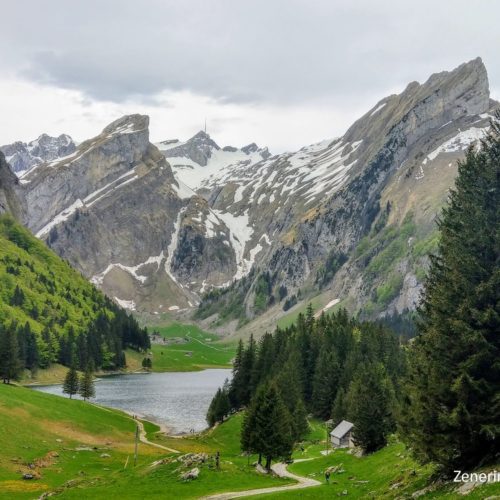 Seealpsee und Säntis