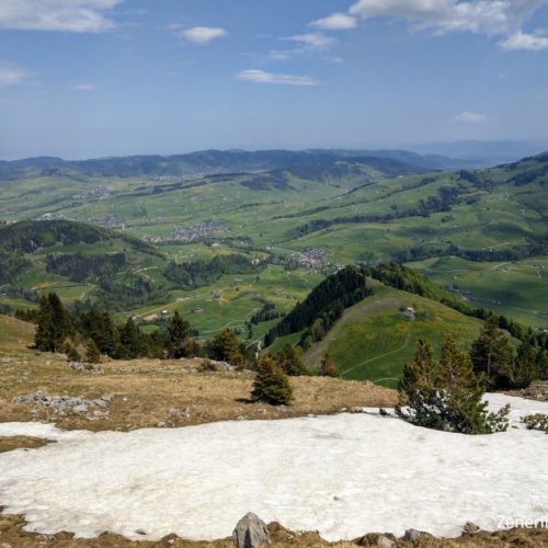 Aussicht von der Ebenalp ins Appenzell