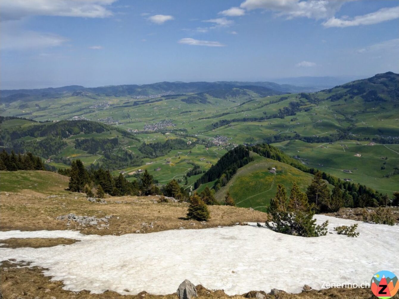 Aussicht von der Ebenalp ins Appenzell