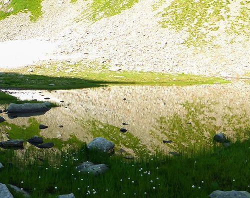 Spiegelung Bergsee
