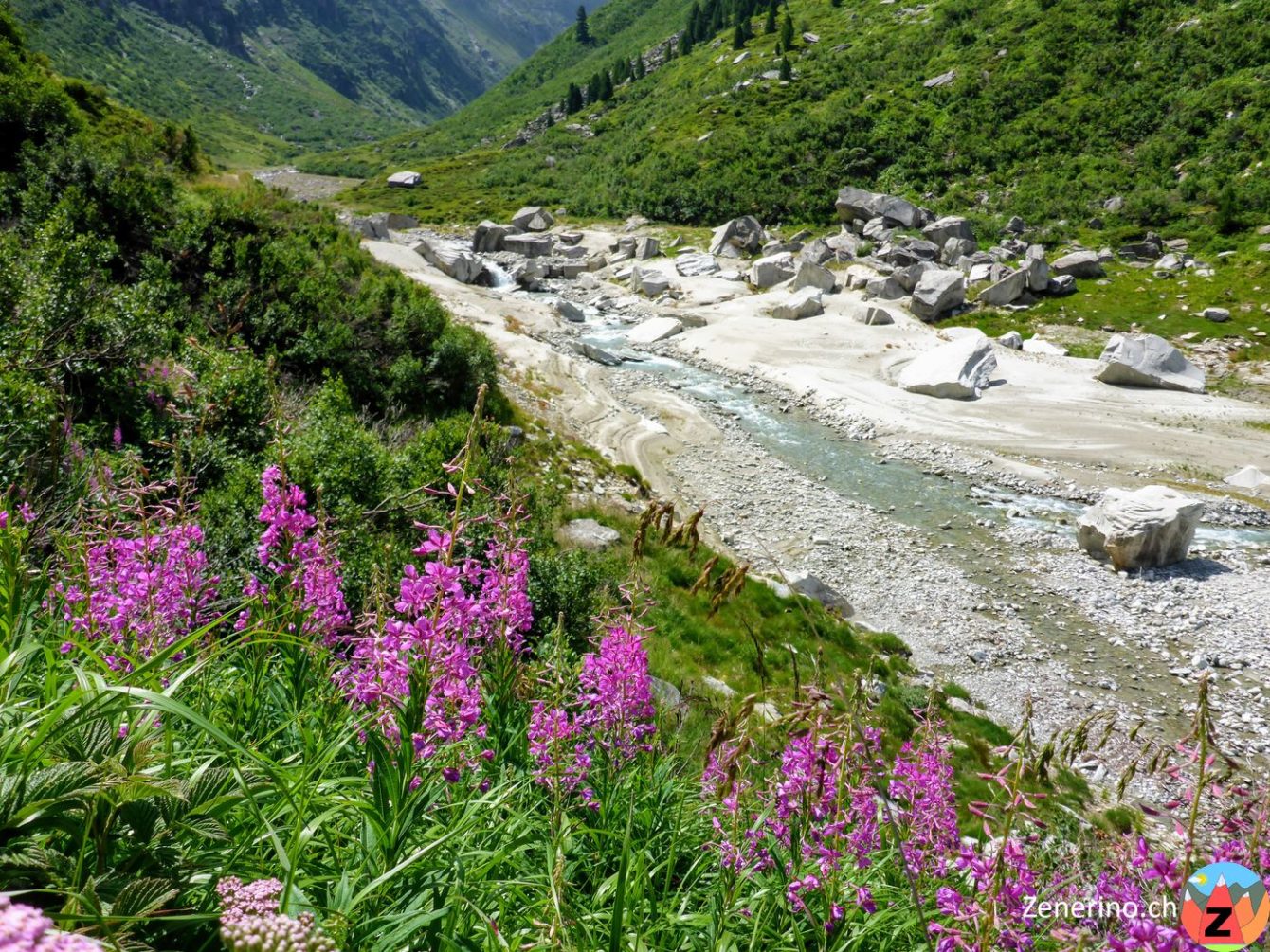 Bouldersteine Brücke Zervreilasee/Canaltal