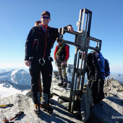 Gipfelfoto Toby Rheinwaldhorn