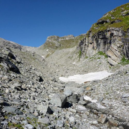 Moräne Cassinellgletscher