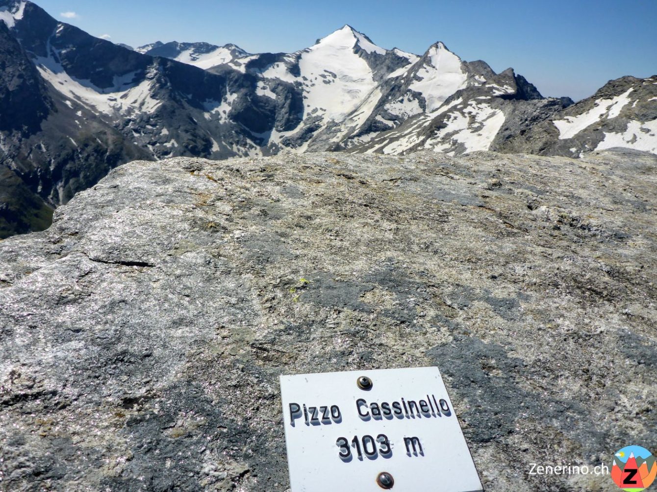 Ausblick Pizzo Cassinello 3103m ü.M.