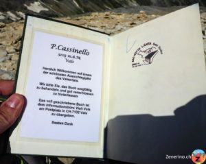 Gipfelbuch Pizzo Cassinello