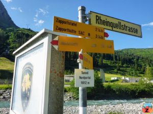 Tunnel Nordportal - Schiessplatz Hinterrhein