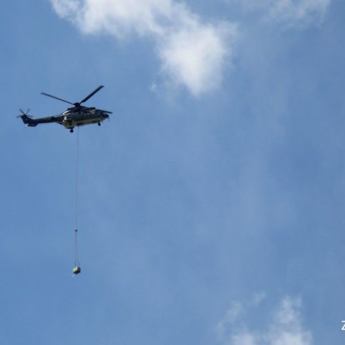 Super Puma, Lieferung neuer Brunnen Zapporthütte
