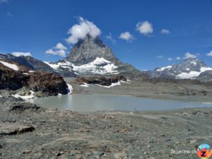 Matterhorn und Theodulgletschersee