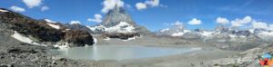 Matterhorn und Theodulgletschersee Panorama