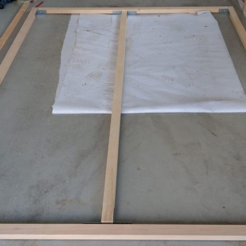 Rahmen vor der Montage