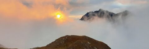 Sonnenaufgang über dem Calfeisental